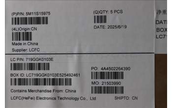 Lenovo 5M11S15975 C-Cover with keyboard, Switzerland, Black, Backlight, UK