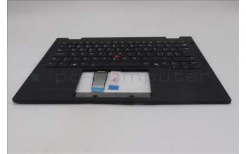 Lenovo 5M11S15975 C-Cover with keyboard, Switzerland, Black, Backlight, UK