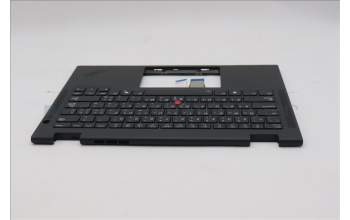 Lenovo 5M11S16009 C-Cover with keyboard, Arabic, Black, Backlight, WWAN, US