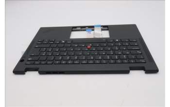 Lenovo 5M11S16043 C-Cover with keyboard, Estonian, Black, Backlight, WWAN, UK