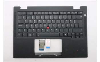 Lenovo 5M11S16095 C-Cover with keyboard, Norwegian, Black, Backlight, WWAN, UK