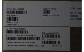 Lenovo 5M11S16095 C-Cover with keyboard, Norwegian, Black, Backlight, WWAN, UK