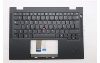 Lenovo 5M11S16117 C-Cover with keyboard, Swedish/Finnish, Black, Backlight, WWAN, UK