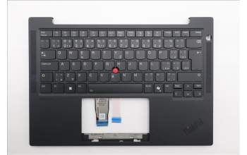 Lenovo 5M11S16180 C-Cover with keyboard, Czech Slovakian, Black, Backlight, UK