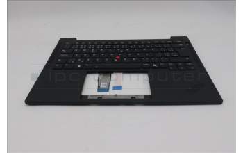 Lenovo 5M11S16180 C-Cover with keyboard, Czech Slovakian, Black, Backlight, UK