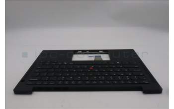 Lenovo 5M11S16193 C-Cover with keyboard, US English Euro, Black, Backlight, US