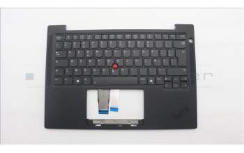 Lenovo 5M11S16197 C-Cover with keyboard, French, Black, Backlight, US
