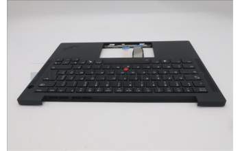 Lenovo 5M11S16199 C-Cover with keyboard, French, Black, Backlight, US