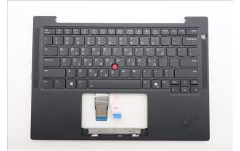 Lenovo 5M11S16211 C-Cover with keyboard, Greek, Black, Backlight, US