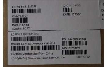 Lenovo 5M11S16217 C-Cover with keyboard, Hungarian, Black, Backlight, UK