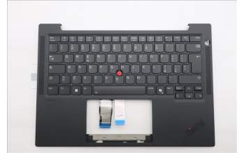 Lenovo 5M11S16227 C-Cover with keyboard, Italian, Black, Backlight, UK
