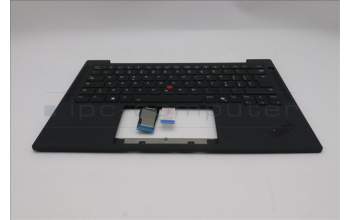 Lenovo 5M11S16227 C-Cover with keyboard, Italian, Black, Backlight, UK