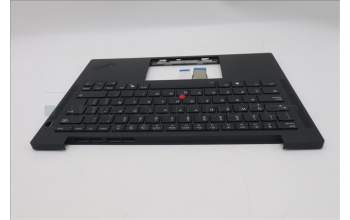 Lenovo 5M11S16237 C-Cover with keyboard, Spanish LA, Black, Backlight, UK
