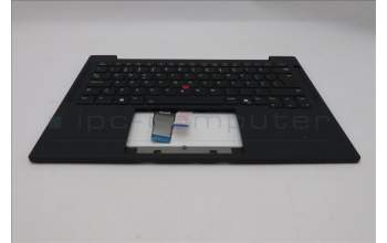 Lenovo 5M11S16251 C-Cover with keyboard, Portuguese, Black, Backlight, UK