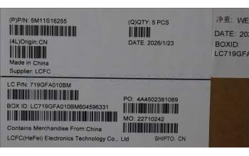 Lenovo 5M11S16255 C-Cover with keyboard, Russian, Black, Backlight, US