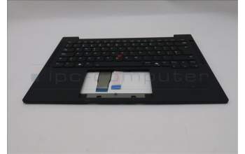 Lenovo 5M11S16261 C-Cover with keyboard, Spanish, Black, Backlight, UK