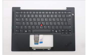 Lenovo 5M11S16267 C-Cover with keyboard, Swedish/Finnish, Black, Backlight, UK