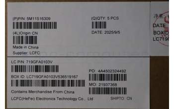 Lenovo 5M11S16309 C-Cover with keyboard, Belgian, Black, Backlight, WWAN, UK