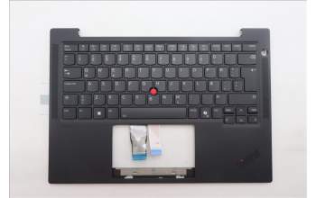 Lenovo 5M11S16371 C-Cover with keyboard, Icelandic, Black, Backlight, WWAN, UK