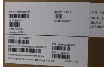 Lenovo 5M11S16375 C-Cover with keyboard, Italian, Black, Backlight, WWAN, UK