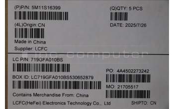 Lenovo 5M11S16399 C-Cover with keyboard, Portuguese, Black, Backlight, WWAN, UK