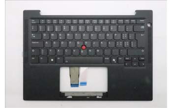 Lenovo 5M11S16417 C-Cover with keyboard, Switzerland, Black, Backlight, WWAN, UK