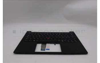 Lenovo 5M11S26752 C-Cover with keyboard, Belgian, Black, UK
