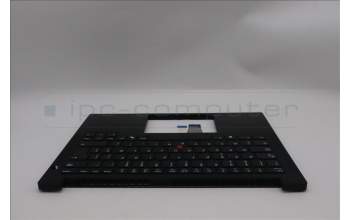 Lenovo 5M11S26752 C-Cover with keyboard, Belgian, Black, UK