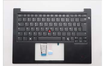 Lenovo 5M11S26757 C-Cover with keyboard, French, Black, US