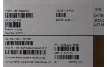 Lenovo 5M11S26759 C-Cover with keyboard, German, Black, UK