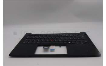 Lenovo 5M11S26759 C-Cover with keyboard, German, Black, UK