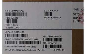 Lenovo 5M11S26769 C-Cover with keyboard, Norwegian, Black, UK