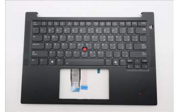 Lenovo 5M11S26828 C-Cover with keyboard, Arabic, Black, Backlight, US