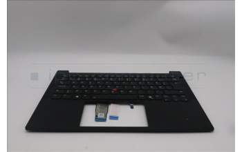Lenovo 5M11S26836 C-Cover with keyboard, Danish, Black, Backlight, UK