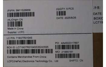 Lenovo 5M11S26858 MECH_ASM FRU KBD WC HUN BL(SRX)UK BK