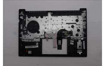 Lenovo 5M11S26864 C-Cover with keyboard, Italian, Black, Backlight, UK