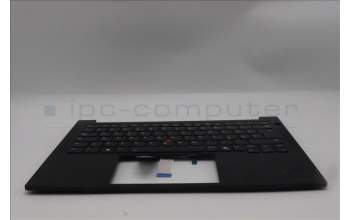 Lenovo 5M11S26864 C-Cover with keyboard, Italian, Black, Backlight, UK