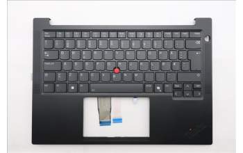 Lenovo 5M11S26870 C-Cover with keyboard, Norwegian, Black, Backlight, UK
