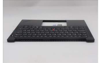 Lenovo 5M11S26898 C-Cover with keyboard, Switzerland, Black, Backlight, UK