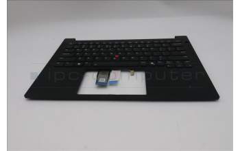 Lenovo 5M11S26908 C-Cover with keyboard, US English Euro, Black, Backlight, US