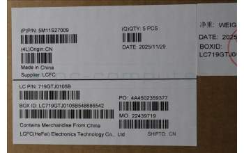 Lenovo 5M11S27009 C-Cover with keyboard, Nordic, Black, UK