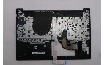 Lenovo 5M11S27056 C-Cover with keyboard, Spanish, Black, Backlight, UK