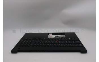 Lenovo 5M11S27116 C-Cover with keyboard, Japanese, Black, Backlight, JP
