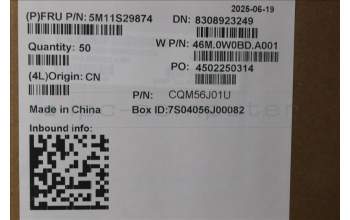 Lenovo 5M11S29874 Fingerprint w/bracket, Luna Grey