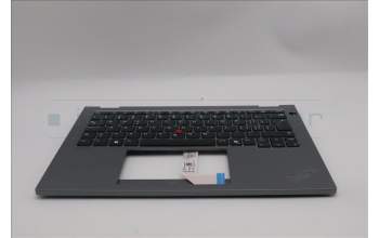 Lenovo 5M11S30310 C-Cover with keyboard, Switzerland, Luna Grey, Non-Backlight, No World Face Camera, Heat Staking, UK
