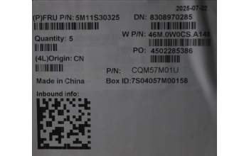 Lenovo 5M11S30325 C-Cover with keyboard, Belgian, Luna Grey, Backlight, No World Face Camera, Heat Staking, UK