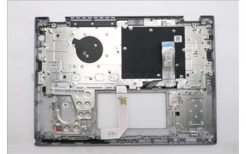 Lenovo 5M11S30358 C-Cover with keyboard, Icelandic, Luna Grey, Backlight, No World Face Camera, Heat Staking, UK