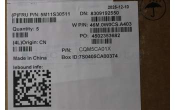 Lenovo 5M11S30511 C-Cover with keyboard, Italian, Luna Grey, Backlight, World Face Camera, Heat Staking, UK