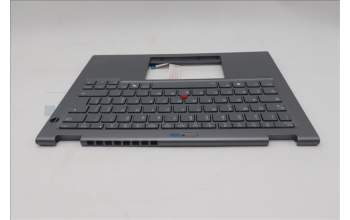 Lenovo 5M11S30511 C-Cover with keyboard, Italian, Luna Grey, Backlight, World Face Camera, Heat Staking, UK