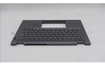 Lenovo 5M11S30533 C-Cover with keyboard, Swedish/Finnish, Luna Grey, Backlight, World Face Camera, Heat Staking, UK